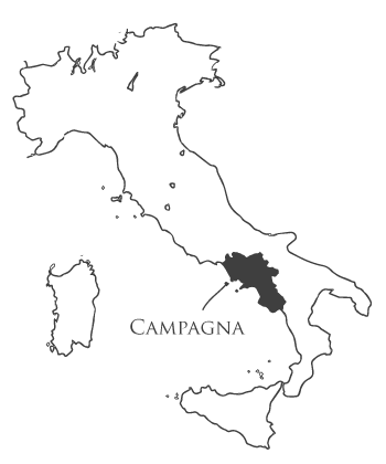 カンパーニャ州の地図