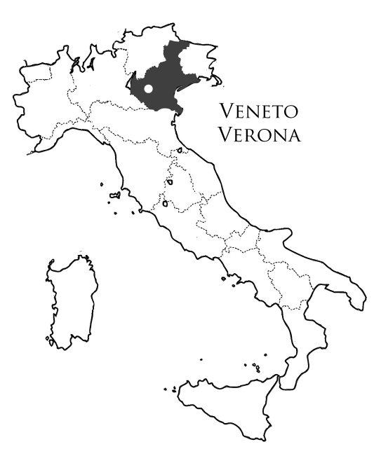 ヴェネト州ヴェローナの地図