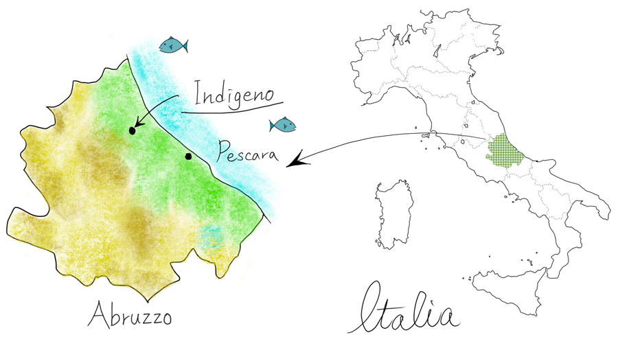インディジェノの地図