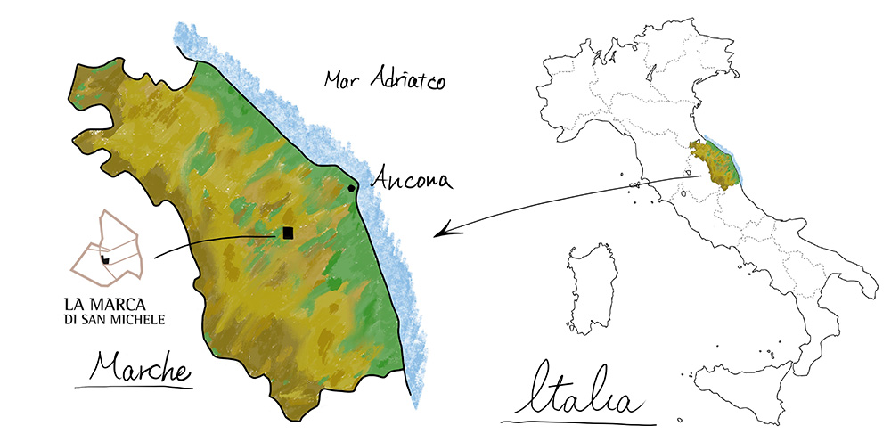 ラマルカディサンミケーレの地図