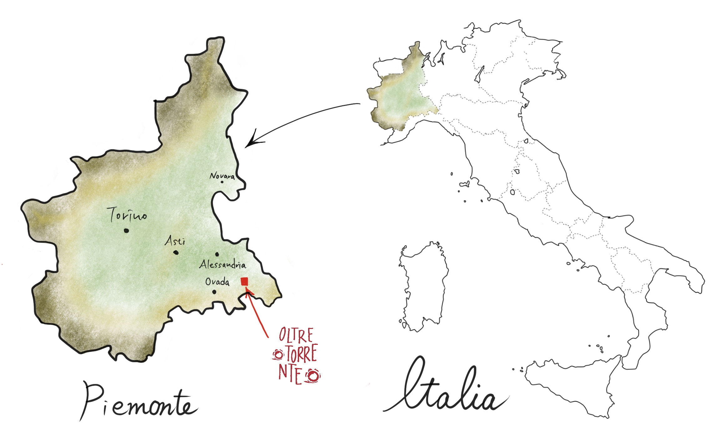 オルトレトッレンテの地図