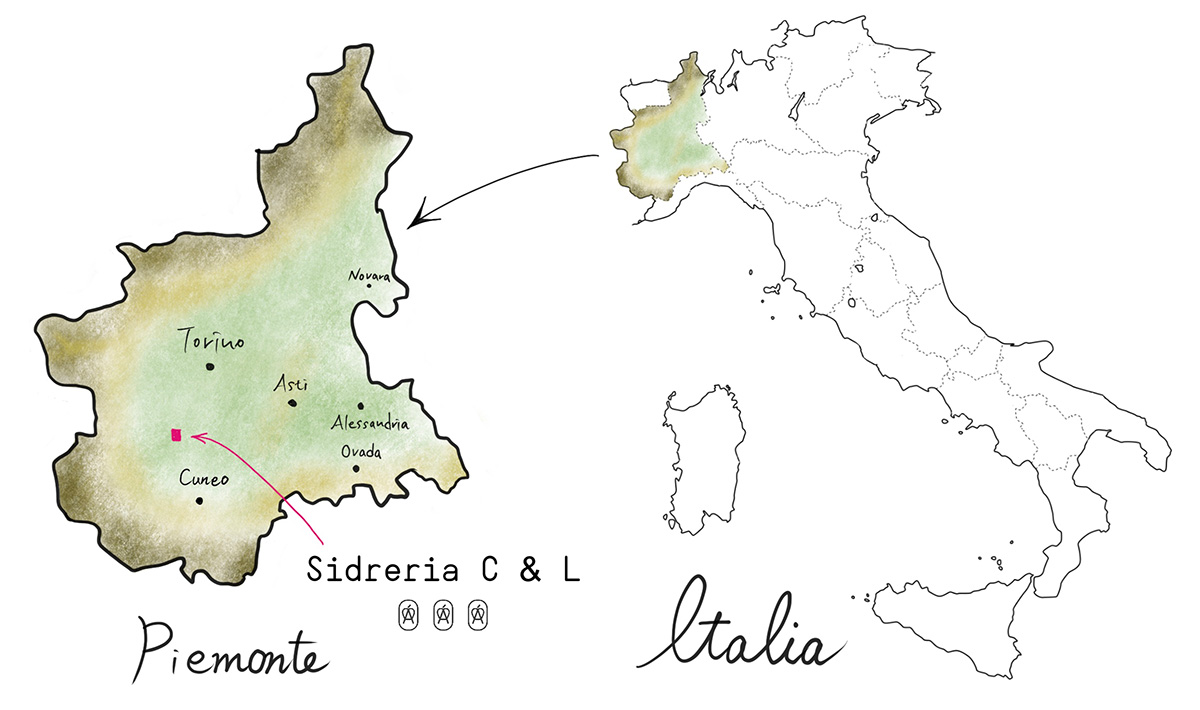 シドレリアの地図